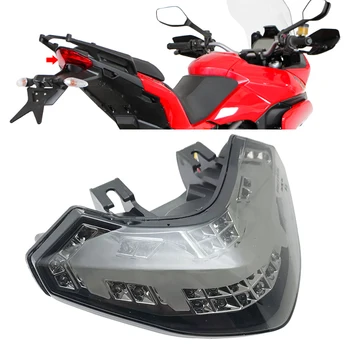 Fanale posteriore del motociclo per Ducati Multistrada 1200 2010 2011 2012 2013 2014 Freno Indicatore di direzione Fanale posteriore LED Fanale posteriore integrato