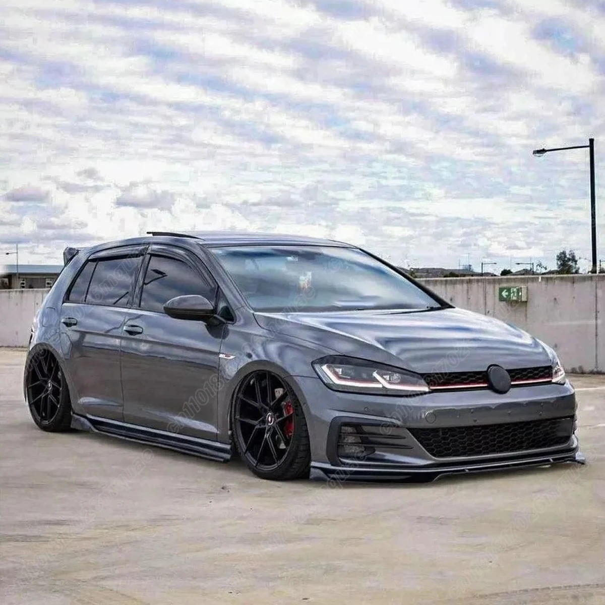 폭스바겐 골프 7 7.5 MK7 MK7.5 GTI 7 R-라인 2012 2013 2014 2015 2016 2017 2018 2019 2020 자동차 앞 범퍼 립 액세서리