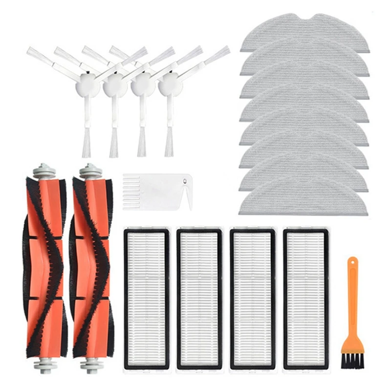 

Main Side Brush HEPA Filter Mop Cloth As Shown Plastic Replacement Parts For Xiaomi Mijia 1C STYTJ01ZHM 1T STYTJ02ZHM