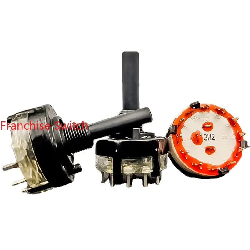 

10PCS SR26 Type Band Switch 1 Knife 12 Gears 29 Half Shaft Washing Machine Waterproof 360 Degree Rotary
