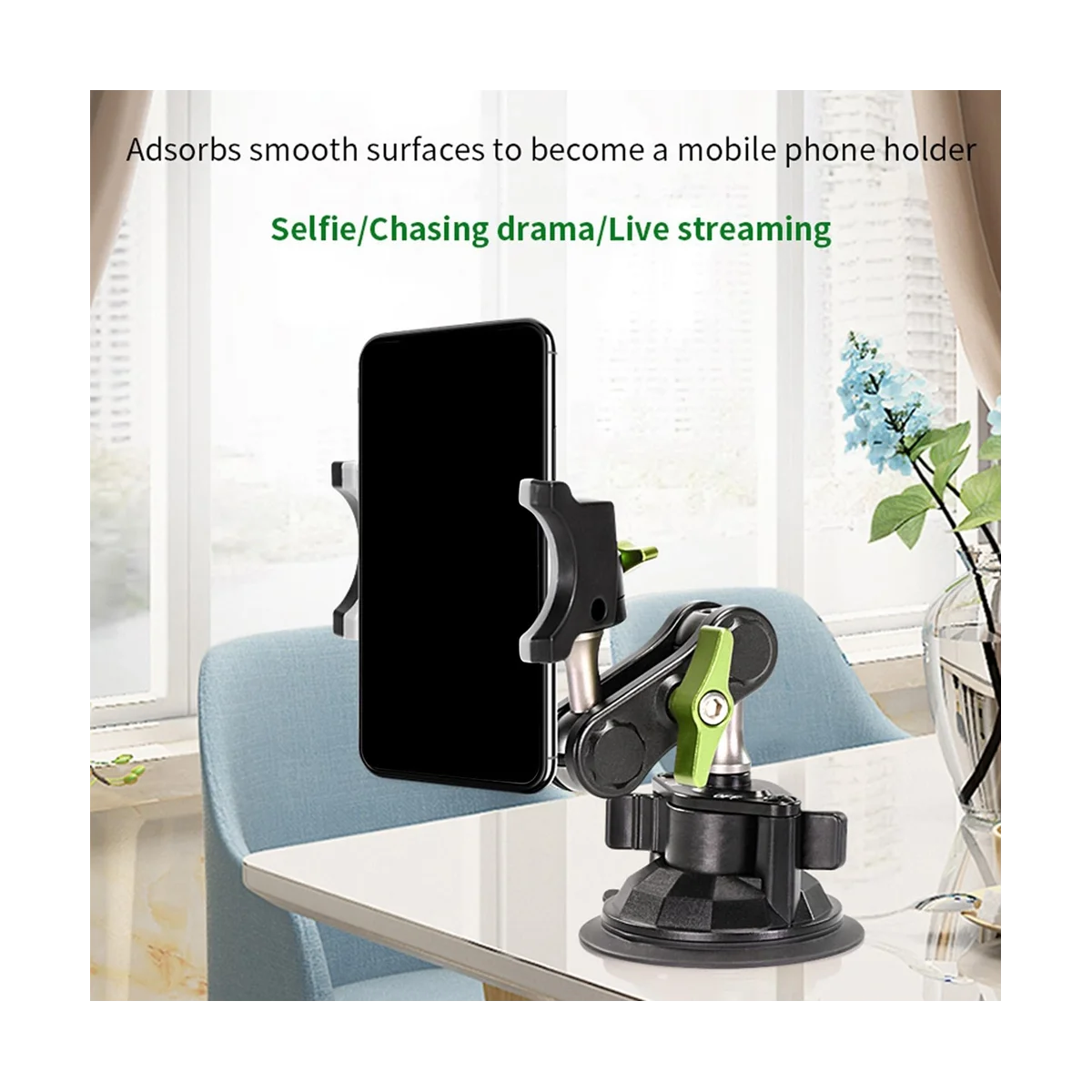 LanParte Phone Holder Car Phone Holder Stabilizer Selfie Stick 360&deg; Rotating Bracket