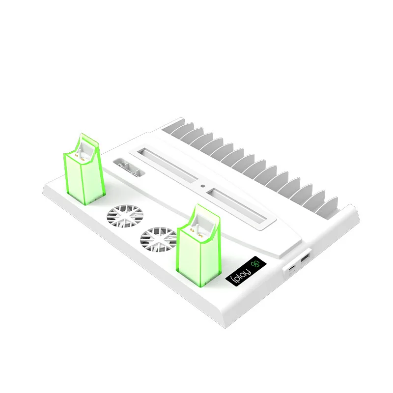 For PS5 Controller Charger Consoles Vertical Cooling Fans Stand Charging Station for PS5 Disc/Digital Version HBP-376