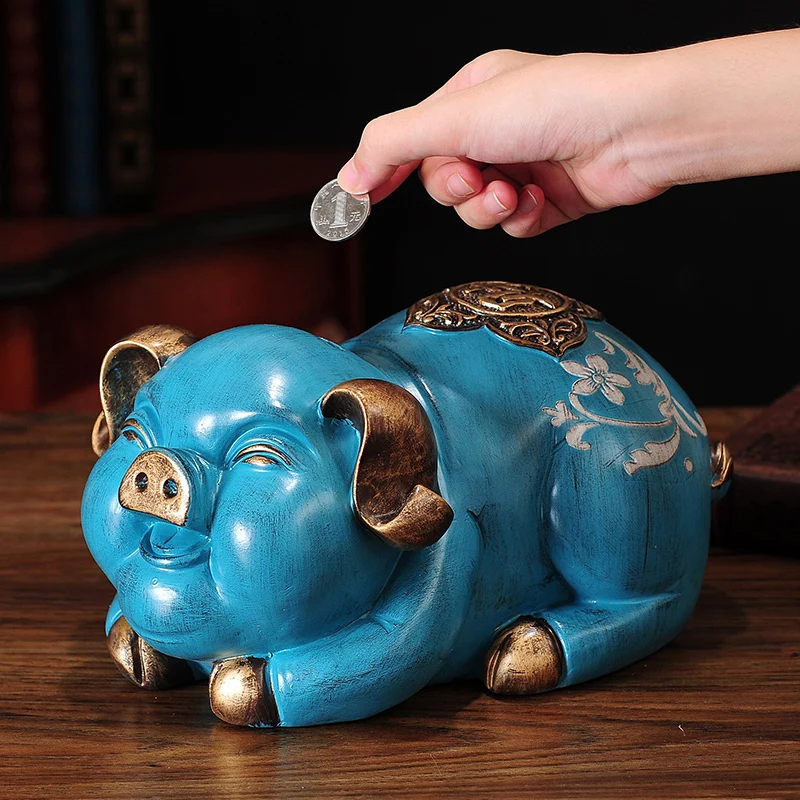 

Organizer Original Piggy Bank Safe Box Adults Storage Jars Money Boxes Piggy Bank Pig Mystery Kumbara Collectible Coins HY50PB