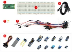Interfaces digitales flexibles, Kits presoldados Raspberry Pi Pico con placa de microcontrolador presoldada, de alto rendimiento