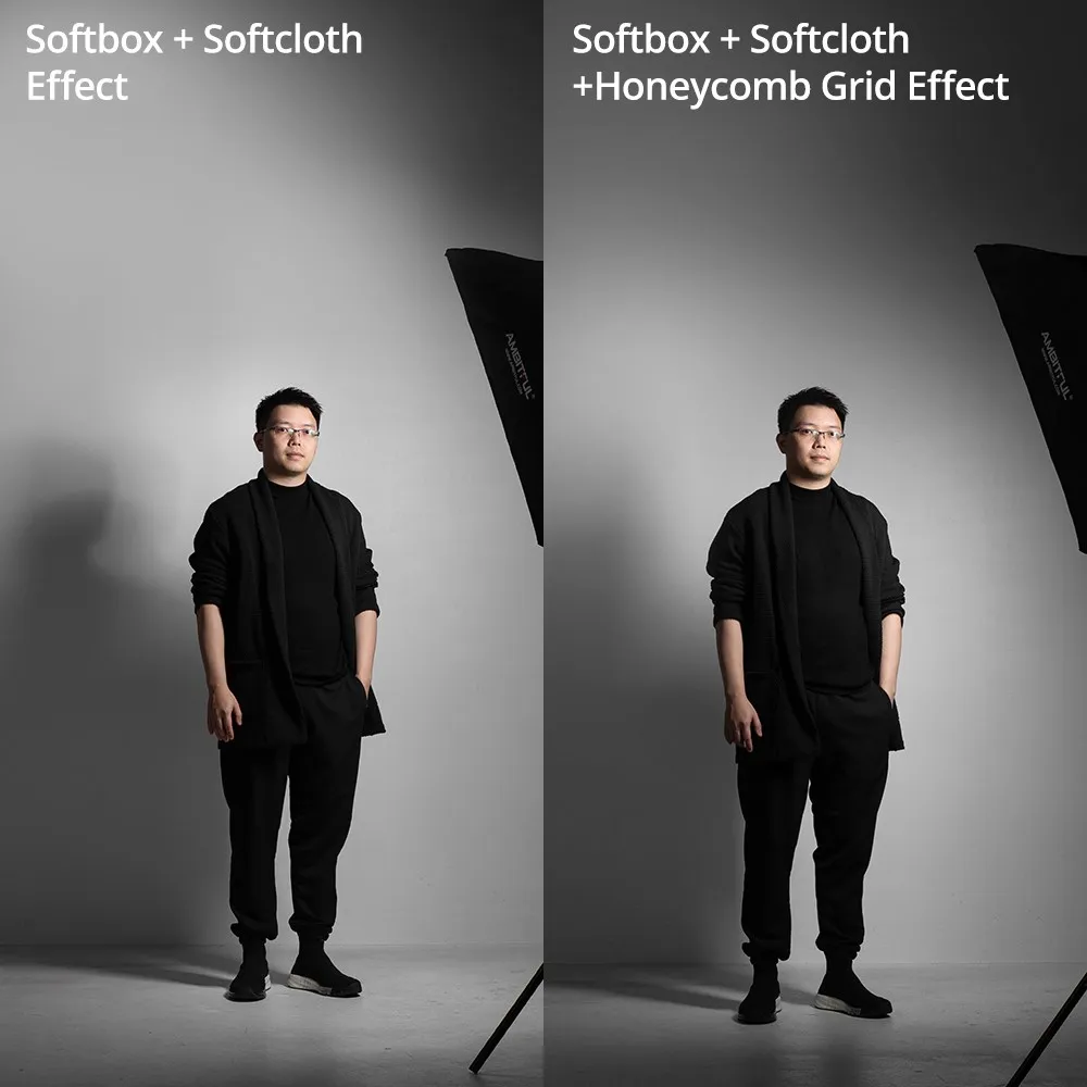 22x90cm 9"x 35" 30x120cm 12"x47" 35x160cm 14"x63" Rectangle Strip Softbox Honeycomb Grid (Does not include softbox) photography softbox bowens mount softbox portable softbox
