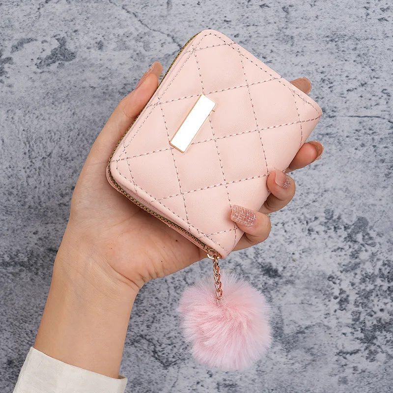 Wallet  New Retro Niche Designer Folding Coin Purse Credit Card Storage Card Bag Hot Sale Women Ladies Wallets Women's 지갑