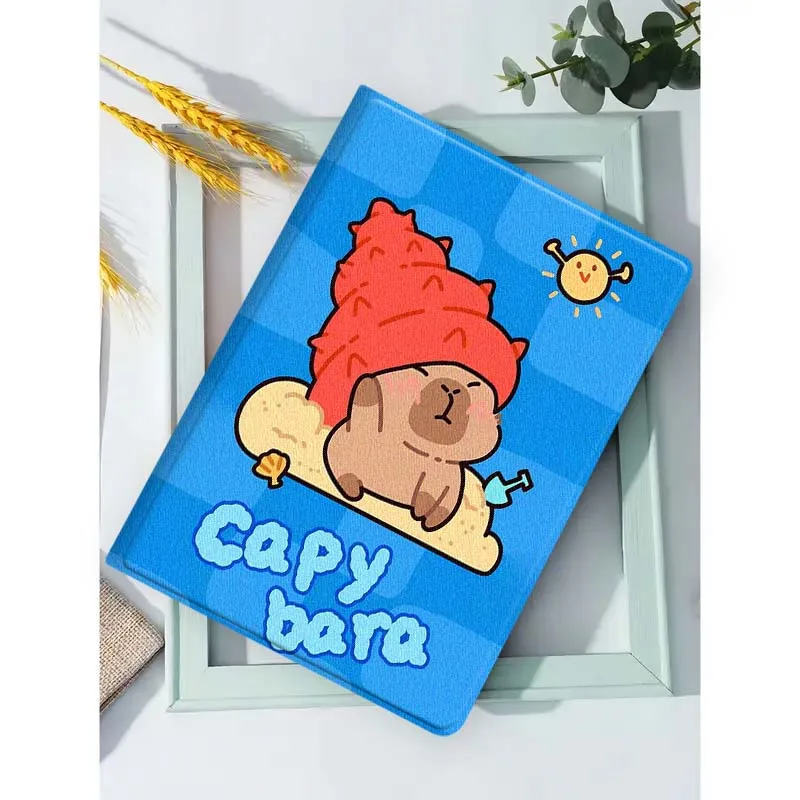 Pixel Capybara Duck Lake Tablet Case