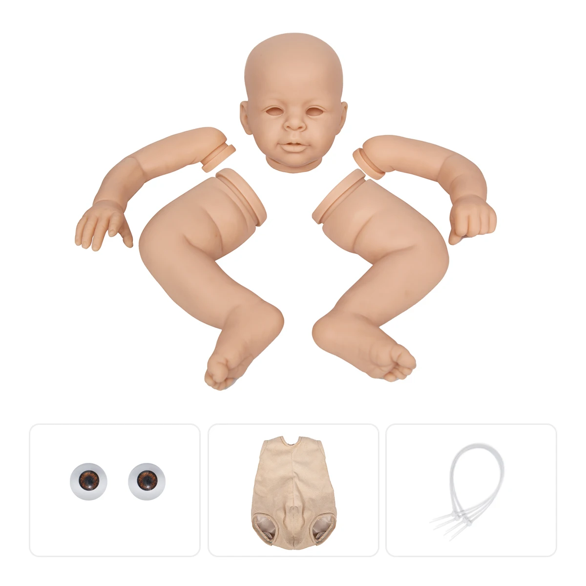 ❤️Original Size❤️ 23 Inches Bebe Reborn Doll Kit Juliana Blank Unfinished  Unpainted Vinyl Molds