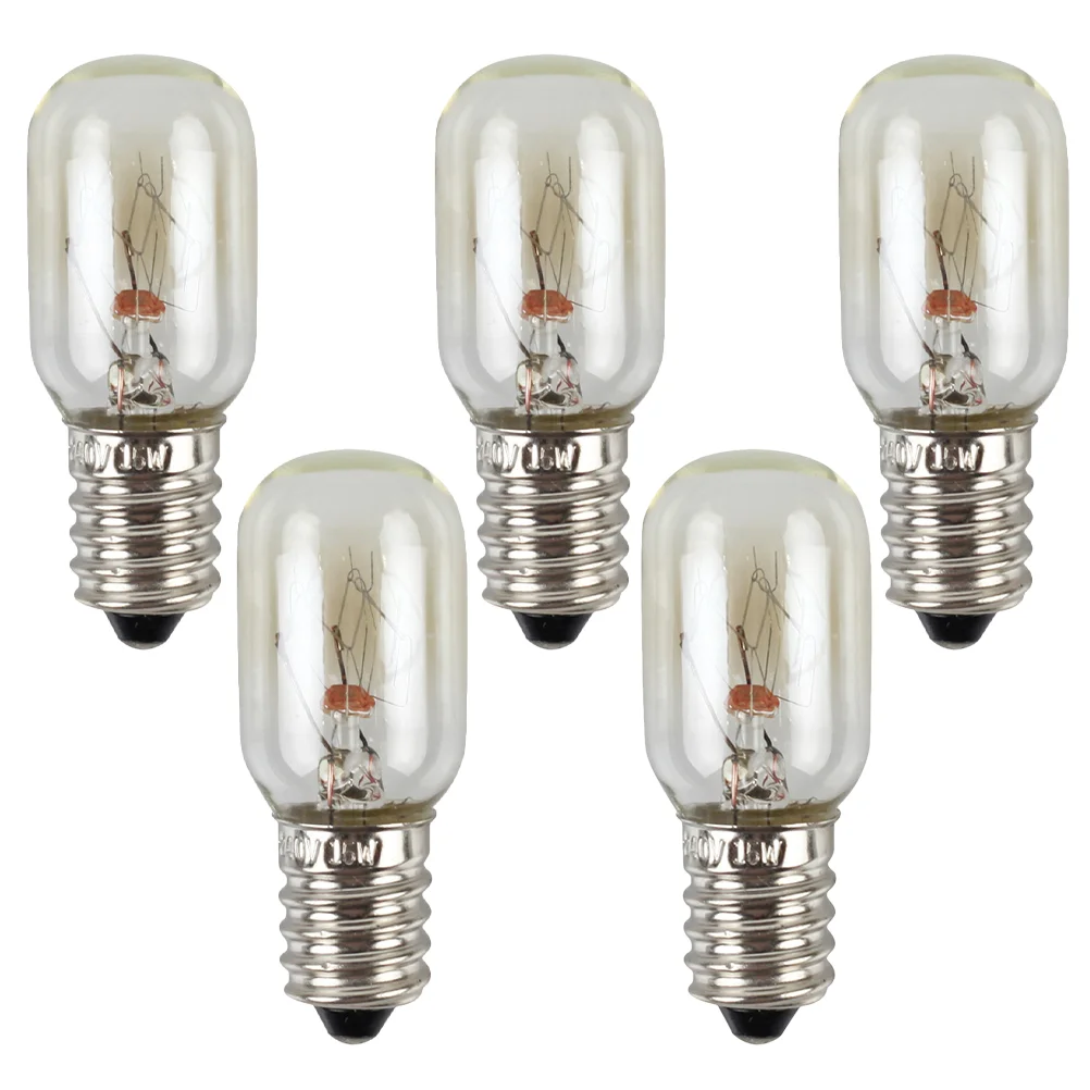 

5 PCS Refrigerator Light Bulb Convenient Storage Wall Lamp Fridge Micro-wave Oven E14 Glass