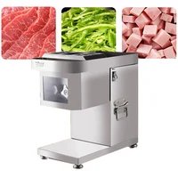 Meat Cutter Fast Meat Slicer Electric Commercial Slicer Shred Fully Automatic Meat Slicing Machine Stainless Steel Cut Pieces 1