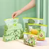 Reusable Zip Lock Bag Food Grade Transparent Storage Bag With Zipper Sealing Plastic Container Travel Freezer Camping Kitchen 1