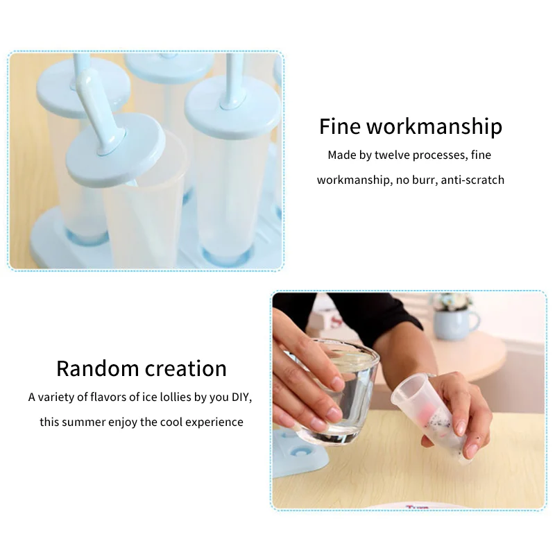 Ice Cream Molds Ice Cream Molds Can Be Reused Food Grade Plastic Ice Cream Molds Homemade Easy To Fall Off ice Tools