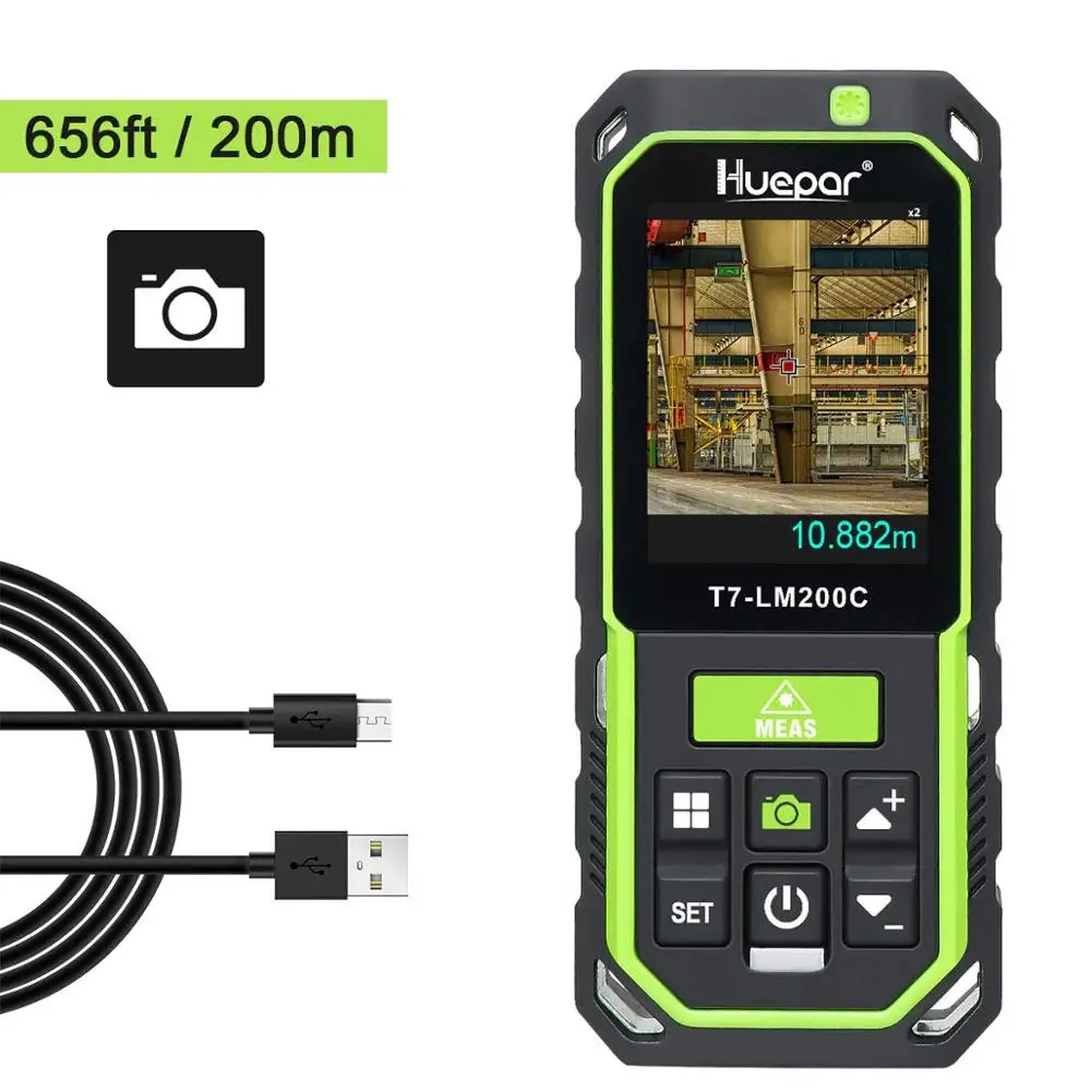 

Лазерный дальномер Huepar LM200C 200 м