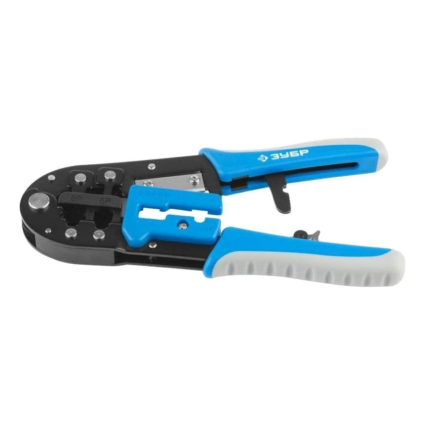 Клещи для обжима электрокабеля ЗУБР 22675 (Cталь RJ11 RJ12 RJ45 длина 203 мм) | Инструменты