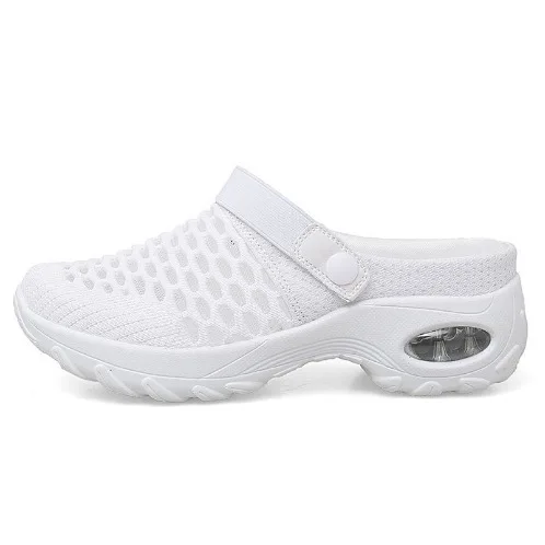 Orthopädische Mesh-Clogs, Fußgewölbeunterstützung, Wanderschuhe, 2022, Sommer, große Größe, atmungsaktive Outdoor-Hausschuhe für Damen – Detail 14