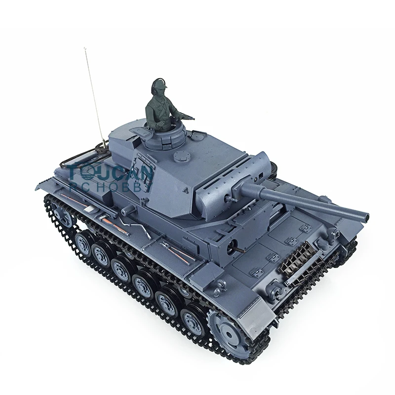 HENG LONG 1/16 Scale FPV 7.0 Panzer III L RTR Upgraded Radio Control Tank 3848 360° Turret Remote Control Car TH17344-SMT4 5