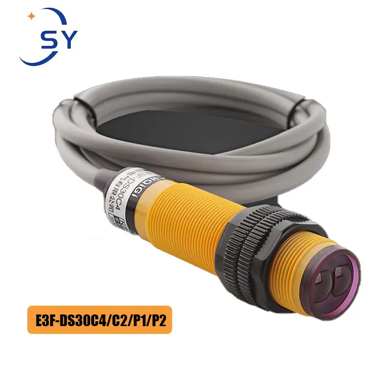 

Infrared Diffuse Reflection Photoelectric Switch E3F-DS30C4 Three-Wire NPN Normally Open Proximity Sensor 24V