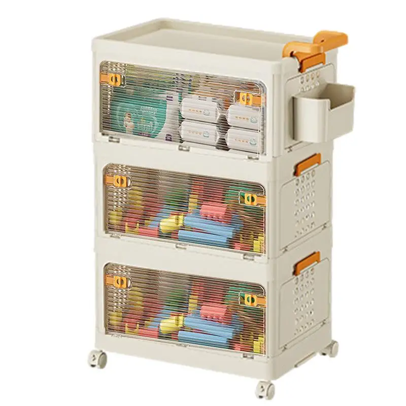 

Rolling Storage Cart Multi-Tier Trolley Shelf Rack Rolling Storage Shelves For Drinks Snacks Bedroom Kitchen