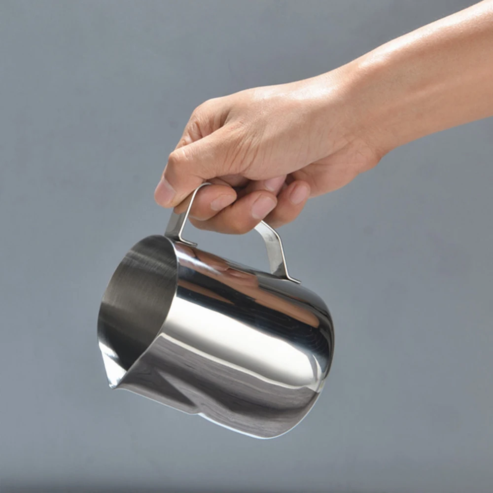 Non Stick Stainless Steel Milk Frother Jug Milk Frothing Jug 350ml
