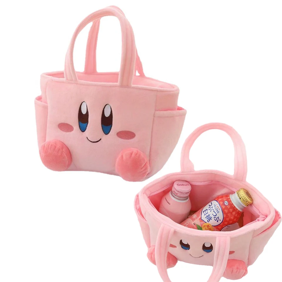 Star Kirby Insulated Cooler Tote Bag Lunch Bag Pink Nintendo New Japan