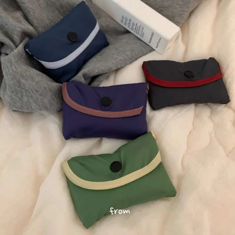 Foldable Eco-Friendly Supermarket Shopping Bag Large Capacity Shoulder Bags Grocery Food Package Waterproof Folding New Handbag