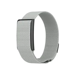 Adjustable Breathable Nylon Sport Band - 22mm Fitness Tracker Strap Loop Design Replacement Wristband (Grey)