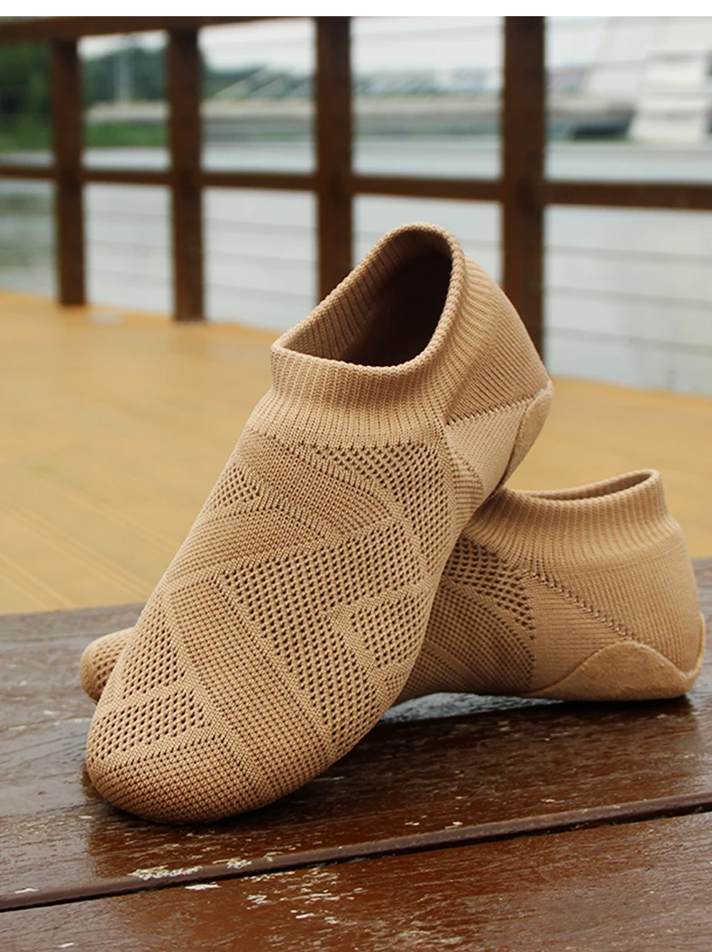 Damen Ballett-Tanzschuhe Weiche Geteilte Sohle Stretch-Canvas-Ballerinas für Erwachsene Mädchen Jazz Yoga Tanztraining Schuhe – Detail 9