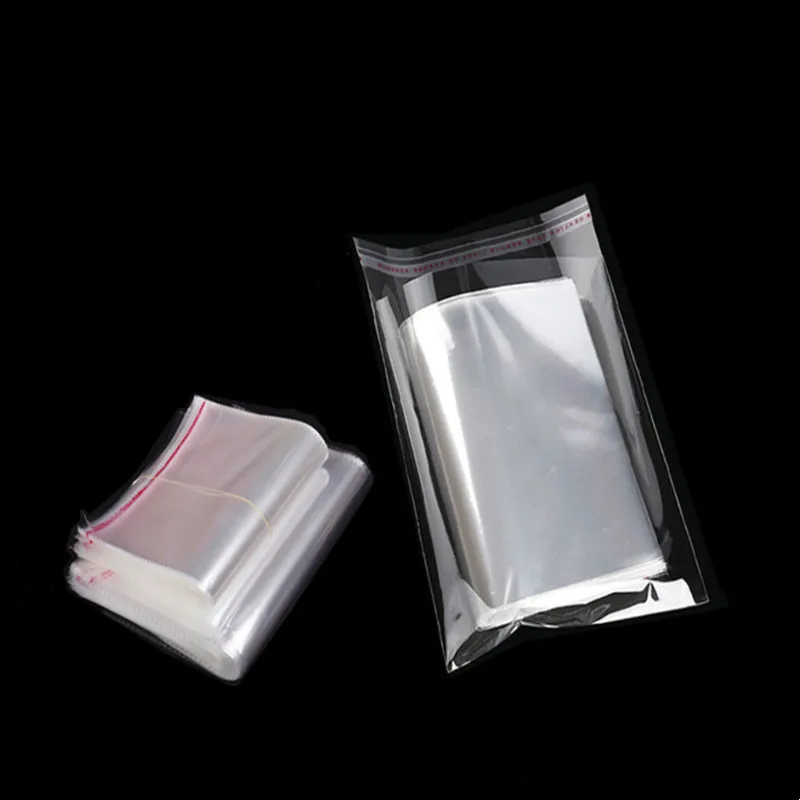 100/200 transparent self-adhesive bags, OPP plastic bags, sealable dried fruit gifts, storage bags for food and candy storage 3
