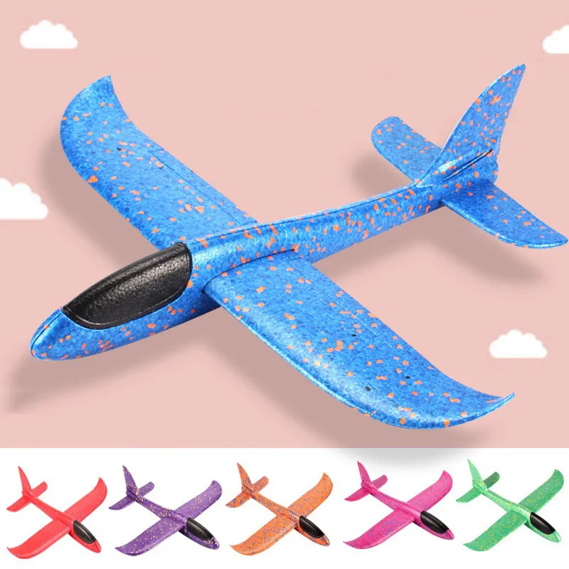 

48cm Throwing Foam Palne EPP Airplane Model Big Hand Launch Glider Plane Aircraft Model Outdoor DIY Educational Toy for Children