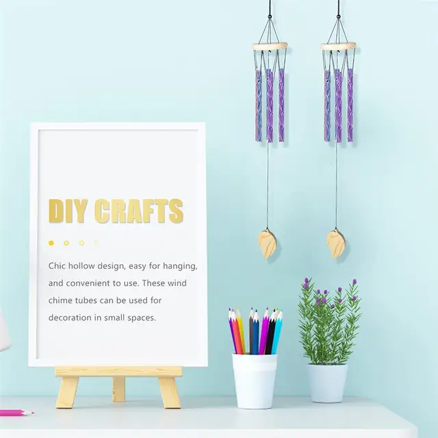50Db Szélső Hangjelző Csövek Diy Kézműves Alumínium Szél Hangszóró Japán Harangcső Barkács Csengő Cső Függő Dekoráció - Image 3