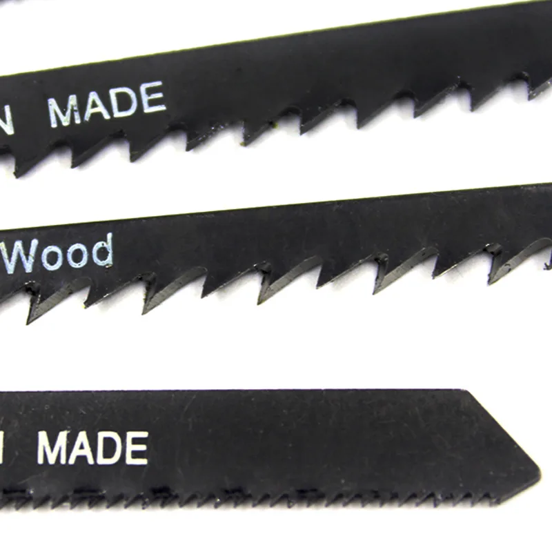 5pcs/set HCS 6T Jig Saw Blades T244D/T344D for Fast Cutting Straight Cutting 4 Mm Teeth Length Jigsaw Blades 100*1.2mm Saw Blade 5