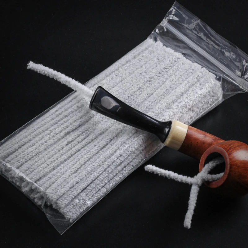 100PCS 200pcs 500pcs Cotton Tobacco Smoking Pipe Cleaning Tool Smoke