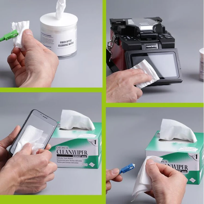 Factory Price KIMTECH Kimwipes Fiber Cleaning Paper Packes 280Pumps One Box Kimperly Wipes Optical Fiber Wiping Paper USA Import