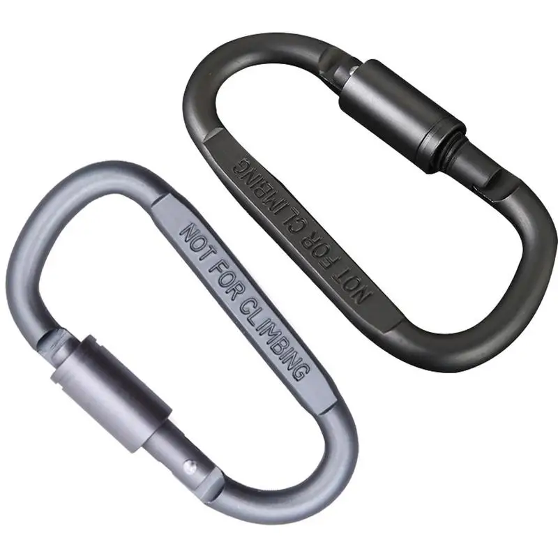 Carabiners Camp Keychains Clips Hooks Aluminum Dog Leash Keychains