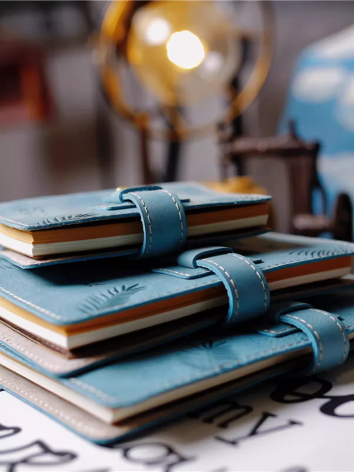 Original Handmade A7A6A5 Genuine Leather Handbook Card Holder Multi-Functional Travel Folder for Documents Customized Notebook