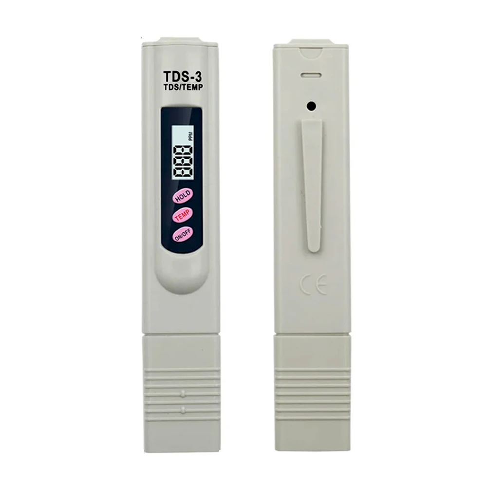 TDS דיגיטלי LCD נייד 0- 9990ppm  מבחן איכות מים  עט מבחן מים  כלי מידוד מטר מסנן  עבור אקוואריום דגים  הידרופוניקה  בריכה  Monitor ניתוח איכות מים משתינים