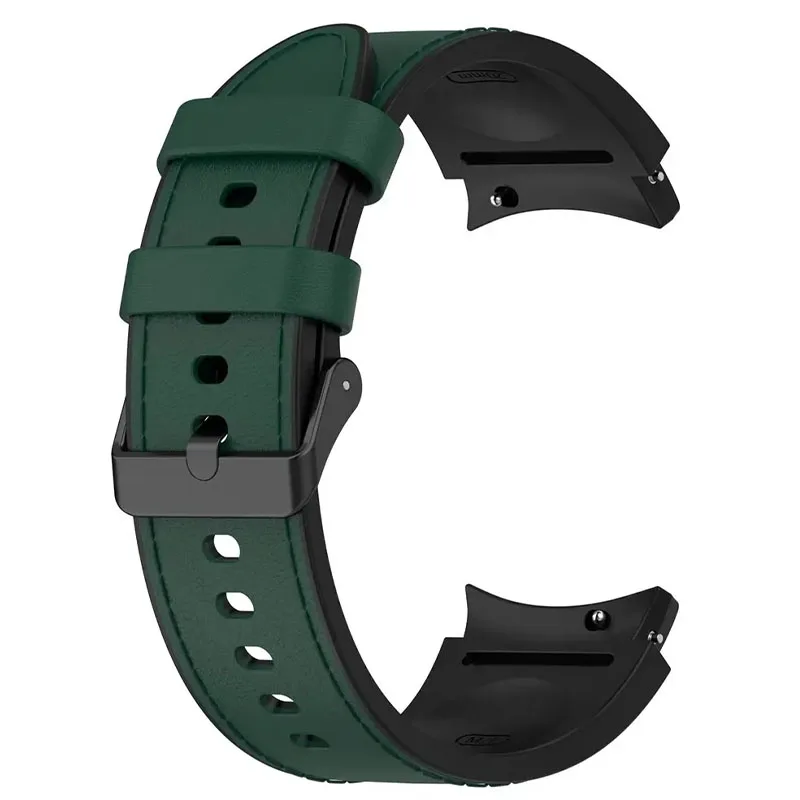 Adjustable Silicone and Leather Strap