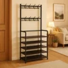 Multi-Tier Shoe Rack Organizer Floor Standing Cabinet Storage For Sneakers Hat Coats Dormitory Home Multifunctional Space Saving 1