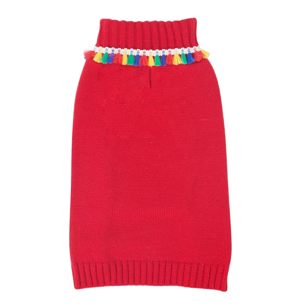 Hundepullover Mit Karomuster & Rollkragen – Warm, Weich, Mit Leinenloch, Für Kleine & Mittlere Hunde
