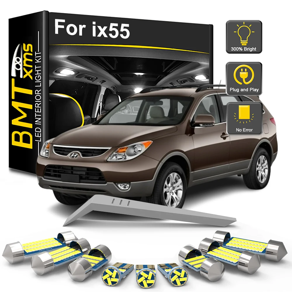 BMTxms 14 шт. Canbus для Hyundai ix55 2006-2010 2011 2012 2013 2014 2015 лампа для коридора лампа для чтения купольная лампа для багажника