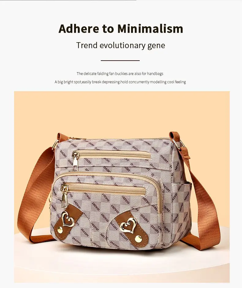 Borsa a tracolla da viaggio per madre anziana di mezza età, multi-tasca, da donna, 2023_voghion.com