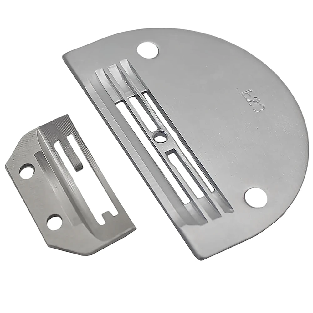 Placa de agulha para máquina de costura, Alimentação Dog Presser Foot, 4 parafusos, JUKI Brother 1 agulha, #149057, # E20, #24983, 1 conjunto