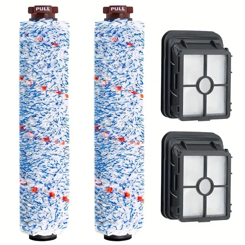 Rolling Cleaning Brush Compatible Replacement Parts, Crosswave Brush Roll and Filter for Bissell Crosswave Replacement Parts