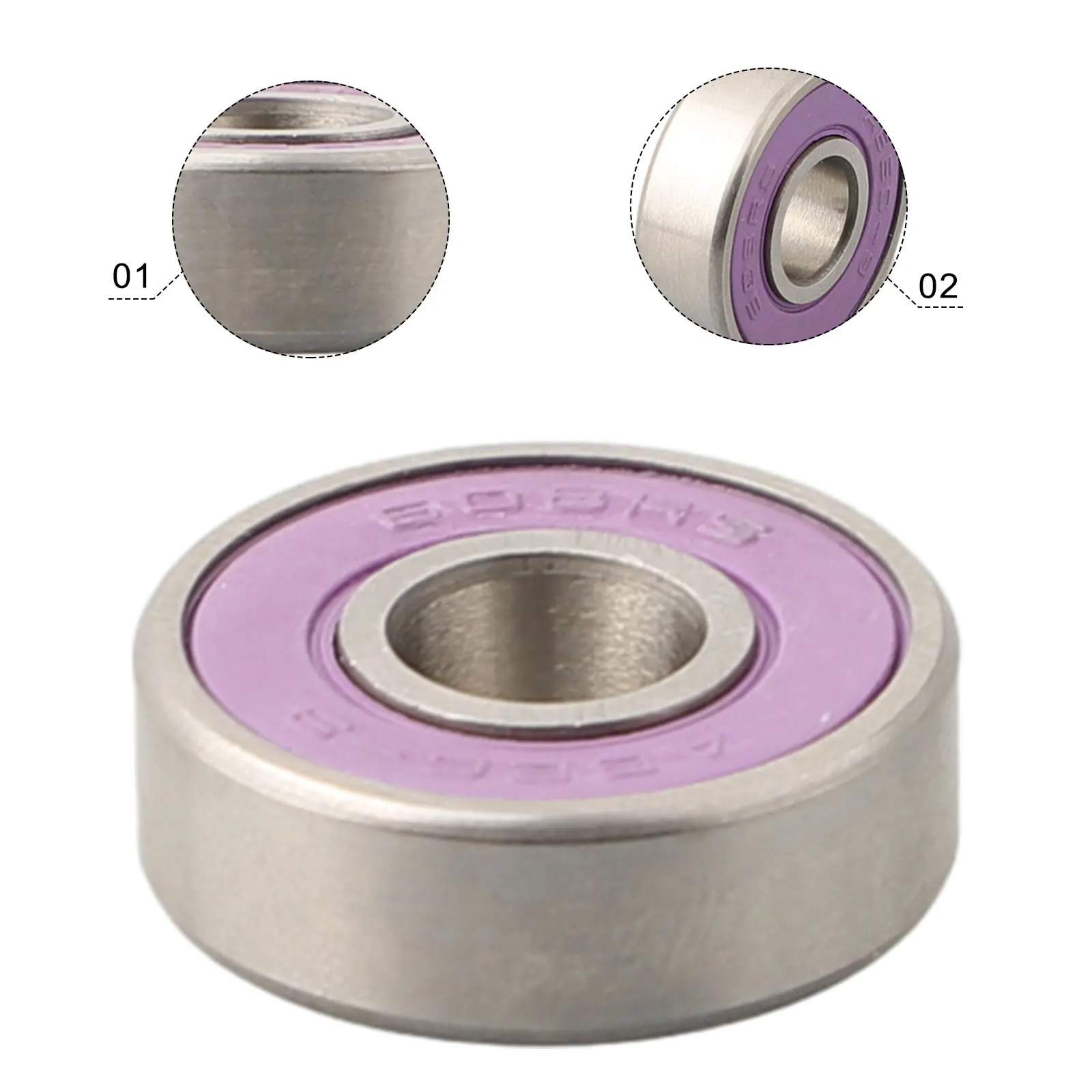 

8x22x7mm Skateboard Bearing Ball Roller Scooter Sealed Skateboard ABEC-7 / ABEC-9 608 Anti-rust Blade Groove Parts