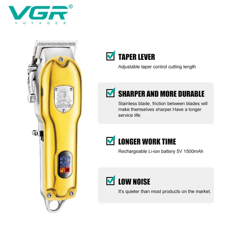 Tagliacapelli professionale da uomo in metallo cordless_voghion.com