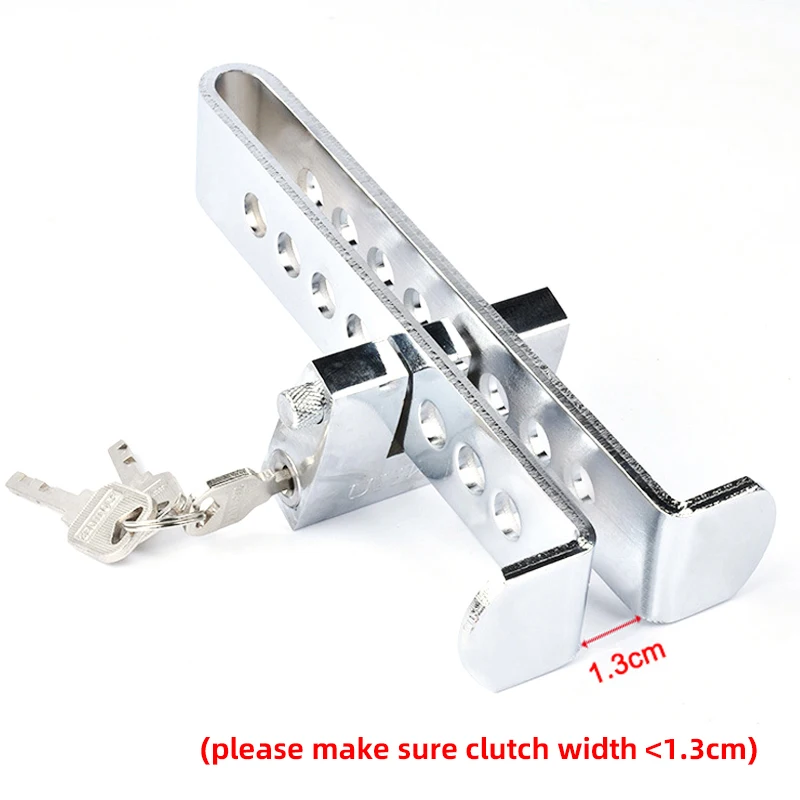 Universal Solid Stainless Steel Anti-Theft Strong Security Auto Car Brake Clutch Pedal Lock Car Accessories Styling
