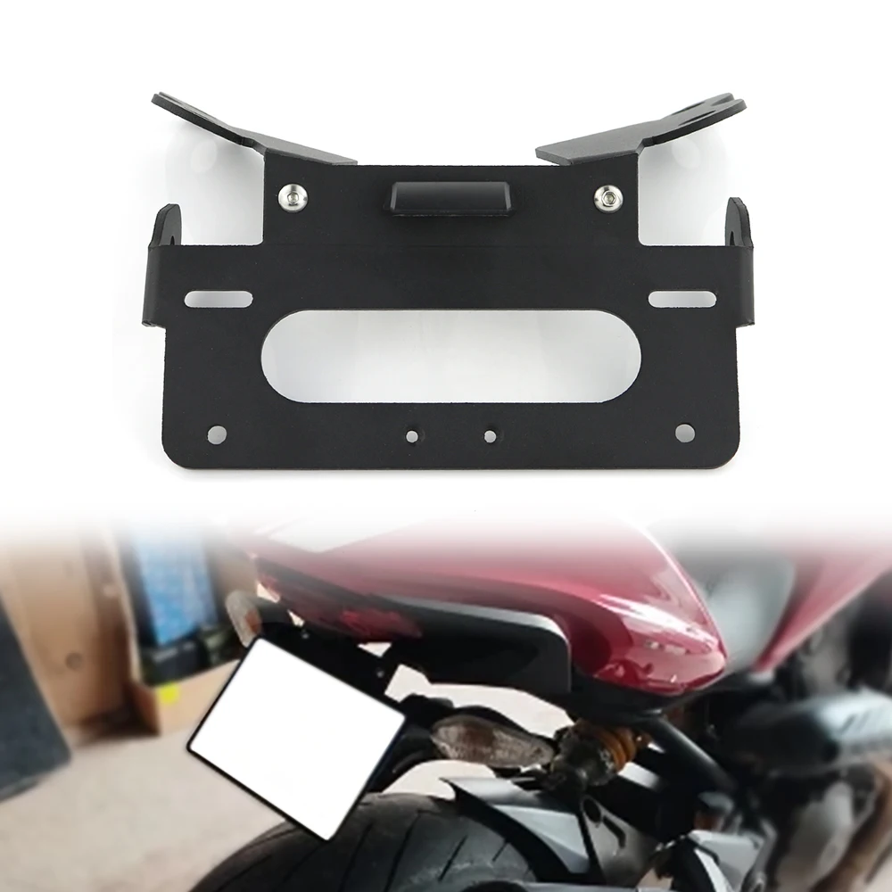 Fit Ducati Monster 821 Stripe DARK 2015-Motorcycle Rear License Plate Tail Frame Holder Bracket Fender Eliminator kit