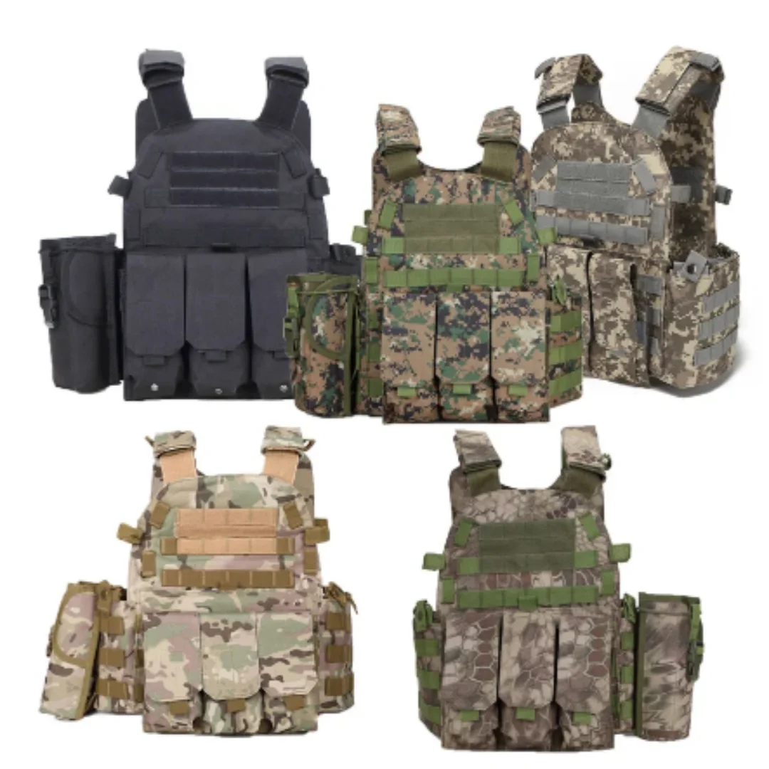 

Tactical Combat Vest Outdoor Hunting Assault Plate Carrier Molle Vests CS Clothes Airsoft Gear Protection Vest with Pouches