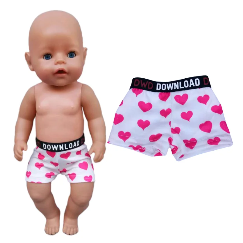 43 Cm Baby Doll Underwear 18 Inch Girl Boy Doll Underpants Clothes Accessories