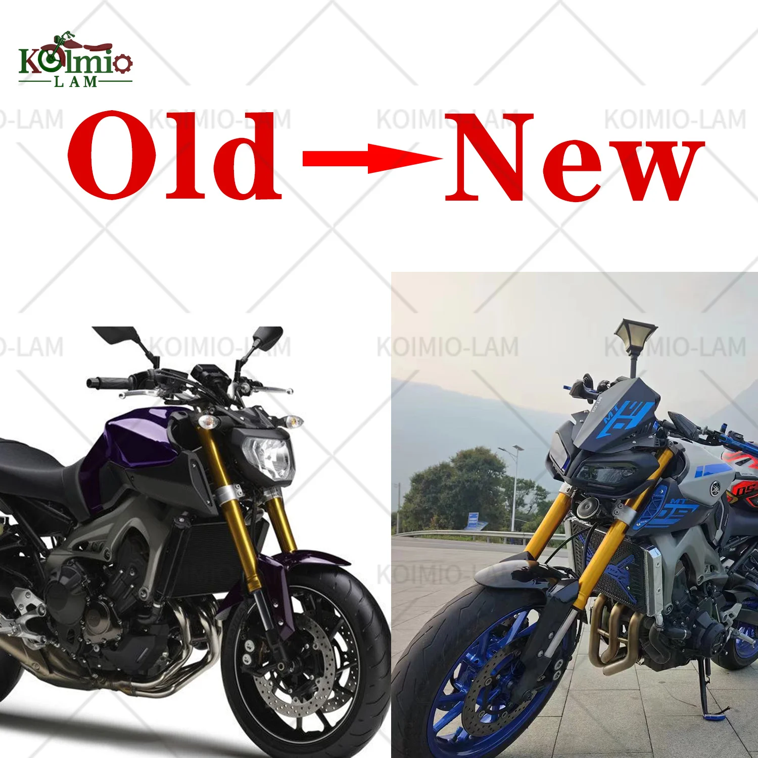 バイク用スポイラーウイング ヤマハ FZ09 MT09 FJ09 2014 2015 2016 用